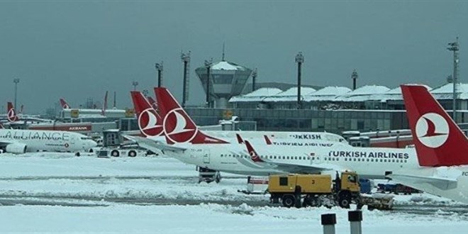 THY'nin toplam uçuş iptali 484'e ulaştı