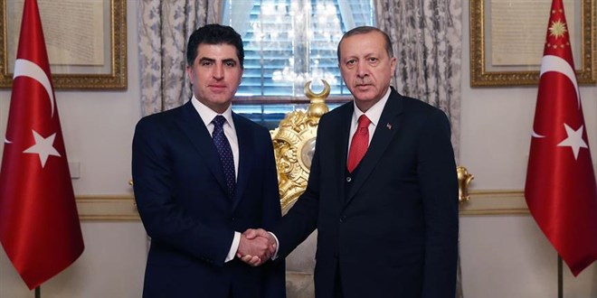 Cumhurbaşkanı Erdoğan, IKBY Başkanı Barzani'yi kabul etti
