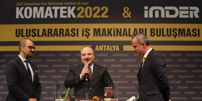 Sanayi ve Teknoloji Bakanı Varank, KOMATEK Fuarı'nda konuştu