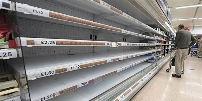 Avrupa'da gıda krizi! Market rafları boş kaldı