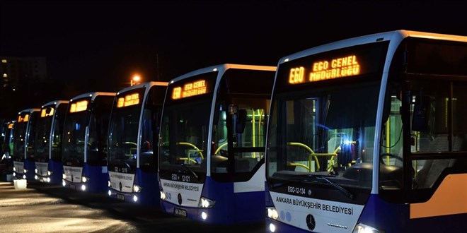 Başkentte EGO otobüslerinin gece seferleri yeniden başlıyor