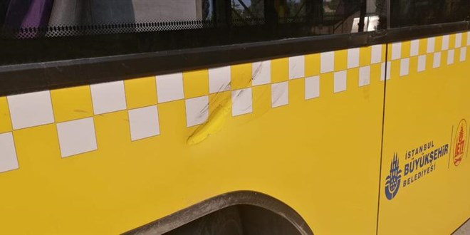 Şehir eşkıyaları İETT otobüsünün önünü kesti, taş ve sopalarla saldırdı