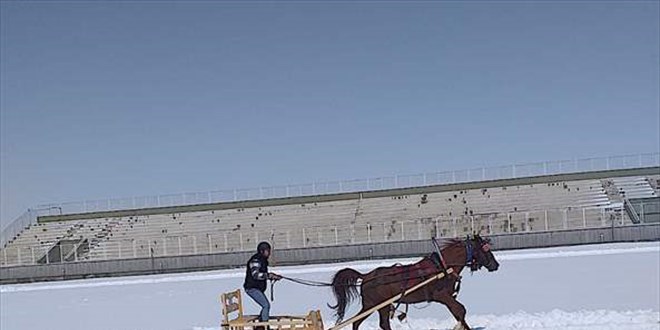 Erzurum'da Atlı Kızak Türkiye Şampiyonası yapıldı