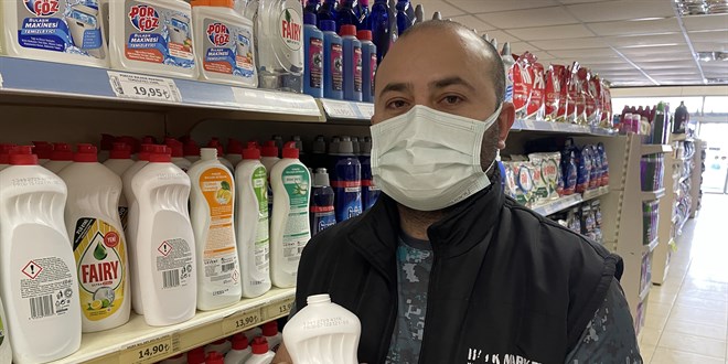 Marketten deterjan kutuları değil, kapakları çalınıyor