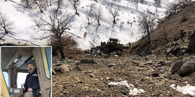 Tır'dan indirilmeye çalışılan iş makinesi tepeden yuvarlandı: Operatör öldü