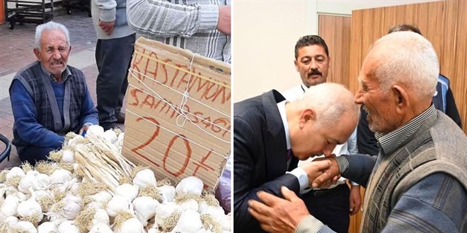 Tartısına el konulan seyyar satıcının ağlaması herkesi etkiledi