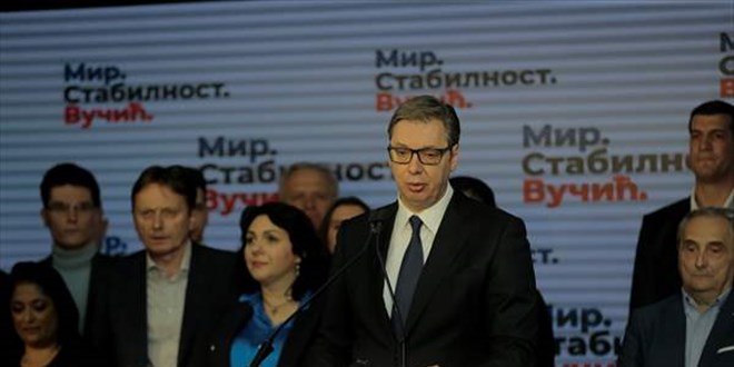 Sırbistan Cumhurbaşkanı Vucic, cumhurbaşkanlığı seçimini kazandığını duyurdu