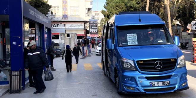 Sinop'ta dolmuş ücretlerine zam