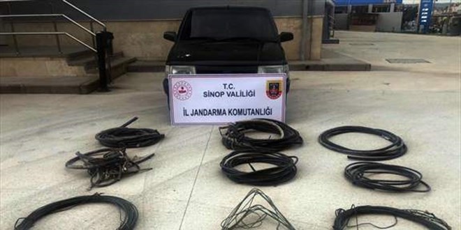 Sinop'ta kamu kurumundan otomobil çalan kişi yakalandı