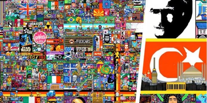 Milyonlarca kişi katıldı... Reddit R Place uygulamasına Türk damgası!