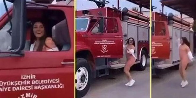 İzmir'de izinsiz itfaiye aracı kullanan kadın beraat etti