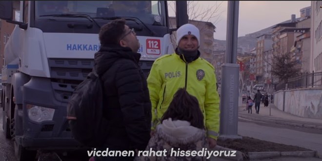 Hakkari polisinin '10 Nisan' belgeseline sosyal medyada byk ilgi