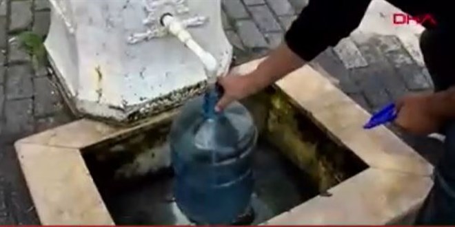 Suya gelen zamdan sonra vatandaş çeşme suyuna mahkum