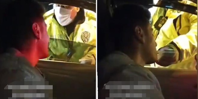 Çevirmeye giren genç, polis babasına yakalandı