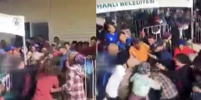 Hatay'da kadınlar sıra için saç saça baş başa kavga etti