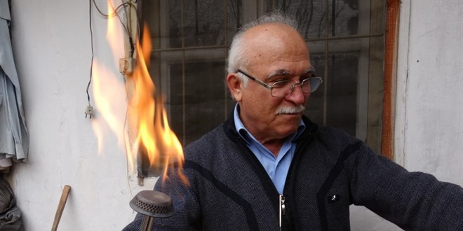 İşçi emeklisi kurduğu sistemle 15 günlük gaz ihtiyacını karşılıyor