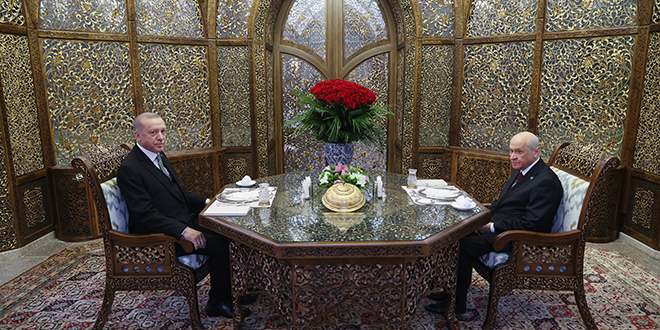 Cumhurbaşkanı Erdoğan ile Bahçeli iftar yaptı