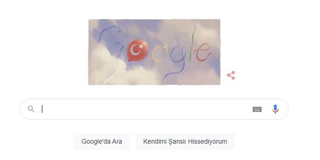 Google, 23 Nisan Ulusal Egemenlik ve ocuk Bayram'n kutladI