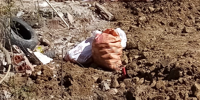 İnşaat kazısında ortaya çıktı! Çuvallar içinde el bombaları bulundu
