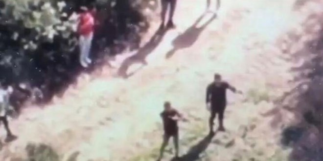 Ormanda atış talimi yaparken drone ile yakaladılar