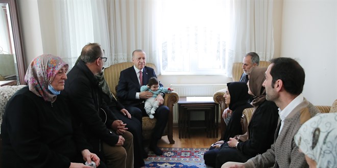 Cumhurbakan Erdoan'dan taziye ziyareti