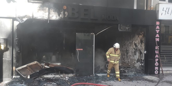 Kırıkkale'de iş yerinde çıkan yangın söndürüldü