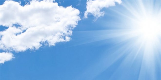 Gneydou Anadolu'da scaklk 2 ila 4 derece artacak - Harital