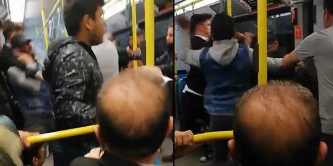 Bursa'da metroda tekme tokatlı 'sigara' kavgası