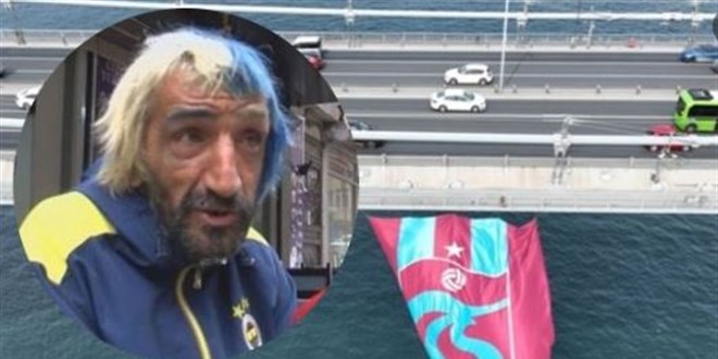 Trabzonspor bayrağını ikinci kez indirmeye çalışan Rambo Okan gözaltına alındı