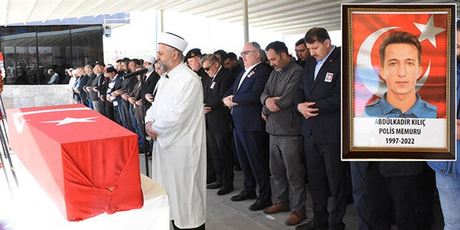 Kazada ölen polis memuru son yolculuğuna uğurlandı