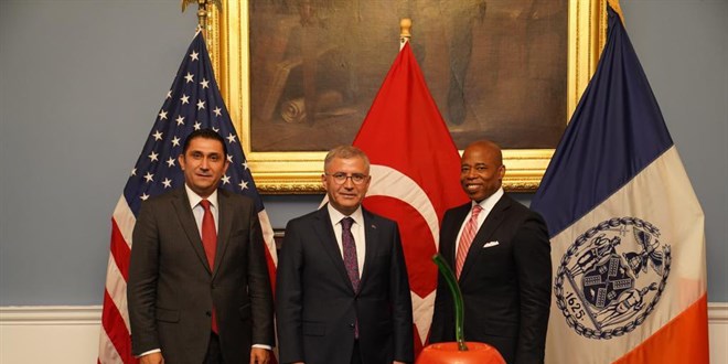 New York Belediye Başkanı, Üsküdar Belediye Başkanı Türkmen ile görüştü