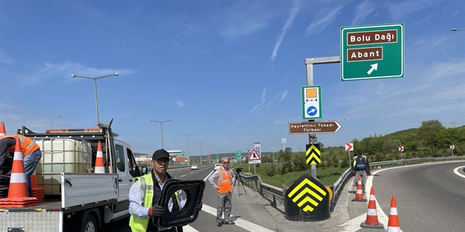 Anadolu Otoyolu'nun Bolu Dağı geçişinde viyadük bakım çalışması başlatıldı
