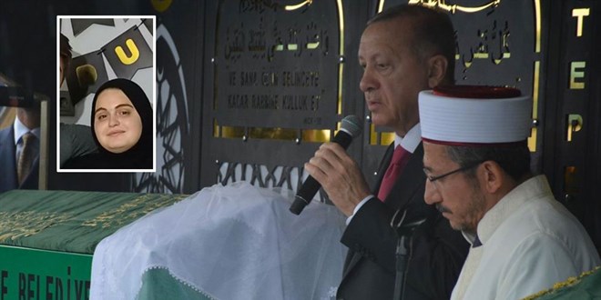 Erdoğan, otobüs kazasında ölen gencin cenazesine katıldı