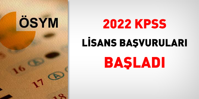 2022 KPSS başvuruları başladı