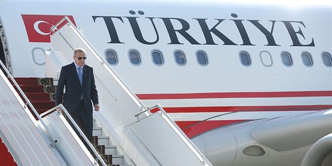 Cumhurbaşkanı Erdoğan, Azerbaycan'a gitti