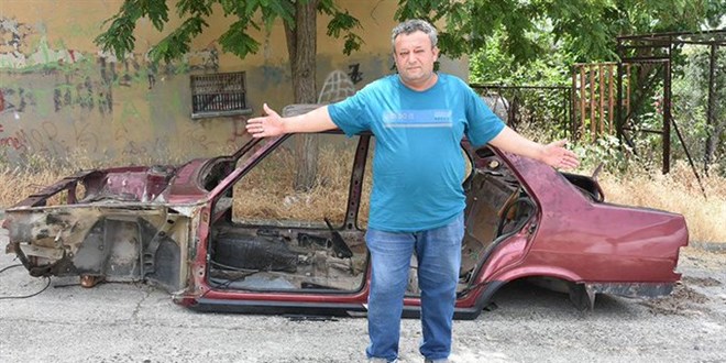 Çalınan otomobilini bu halde buldu: 'Keşke böyle görmeseydim' dedi