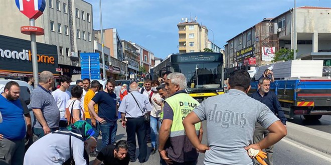 mraniye'de ETT otobsnn arpt temizlik iisi hayatn kaybetti