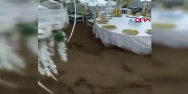 Su basan düğün salonunun işletmecisi konuştu
