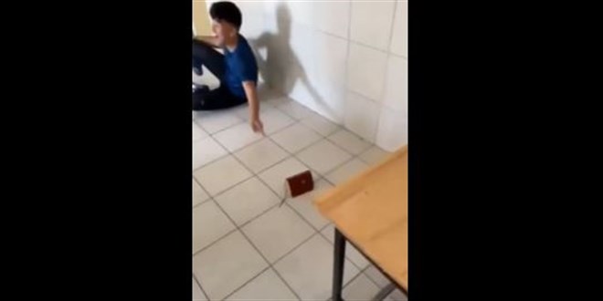 'Kur'an- Kerim tekmeleyen renci' grntsne soruturma