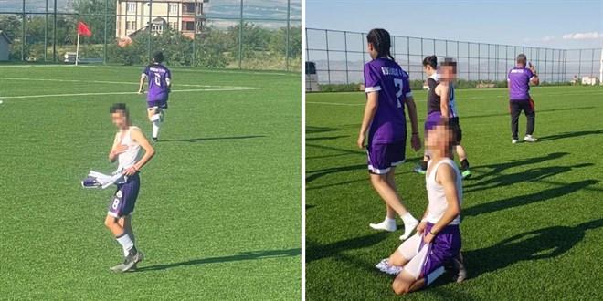 Kadın futbol maçında erkek oyuncu iddiası