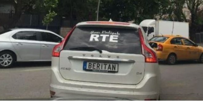 TBMM'den 'Son padişah RTE yazan araç' açıklaması
