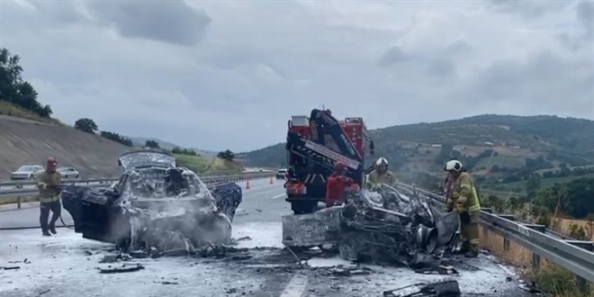Otobanda ölümlü kaza