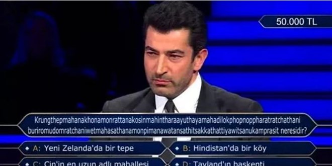 O soruyu Türkiye'de sadece Kenan İmirzalıoğlu okuyabiliyor