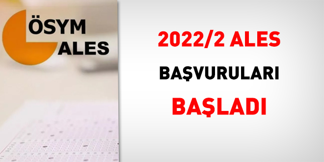 ÖSYM duyurdu, ALES/2 başvuruları başladı