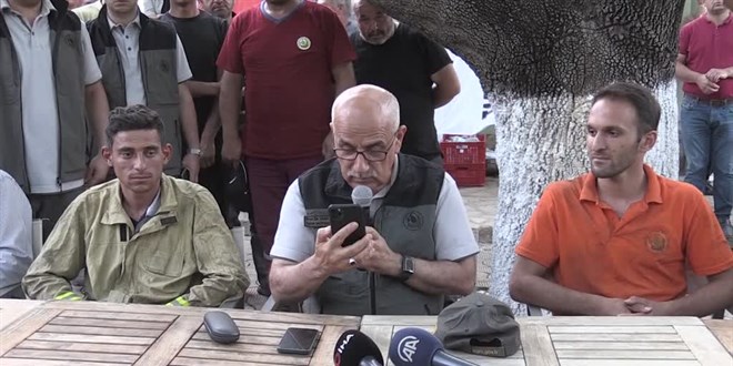 Erdoğan, Marmaris'teki yangında görev yapan ekiplere seslendi
