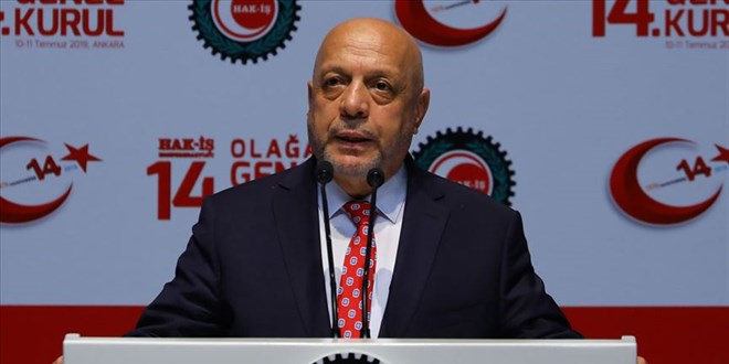 Hak-İş Başkanı Arslan'dan asgari ücrete zam açıklaması