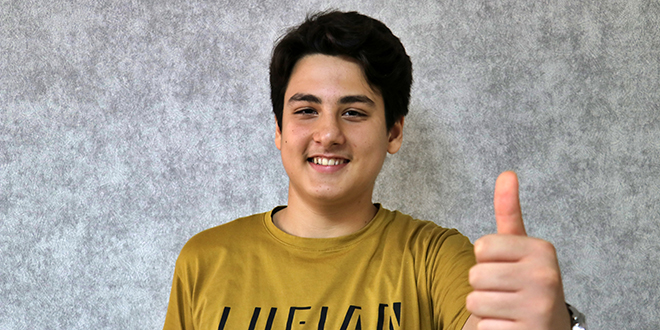 LGS'den tam puan alan Muhammet, hayalindeki mesleği açıkladı