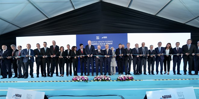 Bakanlar Varank ile Kirişci, Nestle'nin enteral beslenme fabrikasının açılışına katıldı