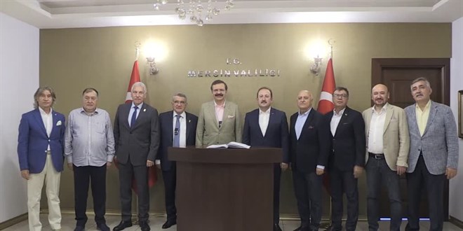 TOBB Başkanı Hisarcıklıoğlu, Mersin'de temaslarda bulundu