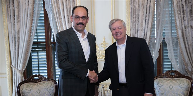 Cumhurbaşkanlığı Sözcüsü Kalın, ABD'li Senatör Graham ile görüştü